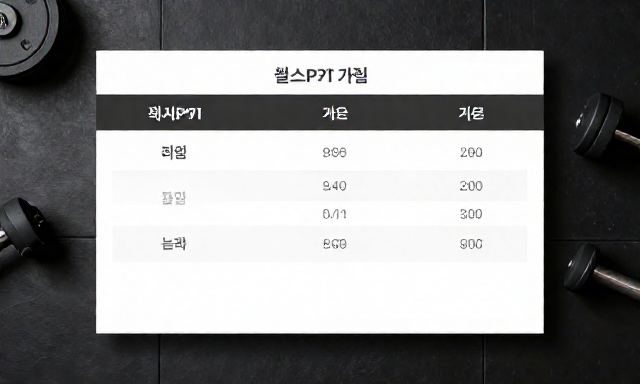 헬스PT가격 관련 대표 이미지